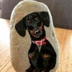 40 Favorite DIY Painted Rocks Animals Dogs for Summer Ideas (27)