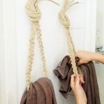 45 Creative DIY Towel Holder Ideas For Your Bathroom (40)