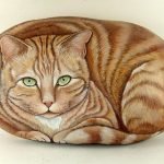 50 Best DIY Painted Rocks Animals Cats for Summer Ideas (11)