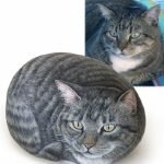 50 Best DIY Painted Rocks Animals Cats for Summer Ideas (9)