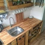 50 Amazing DIY Pallet Kitchen Cabinets Design Ideas (19)