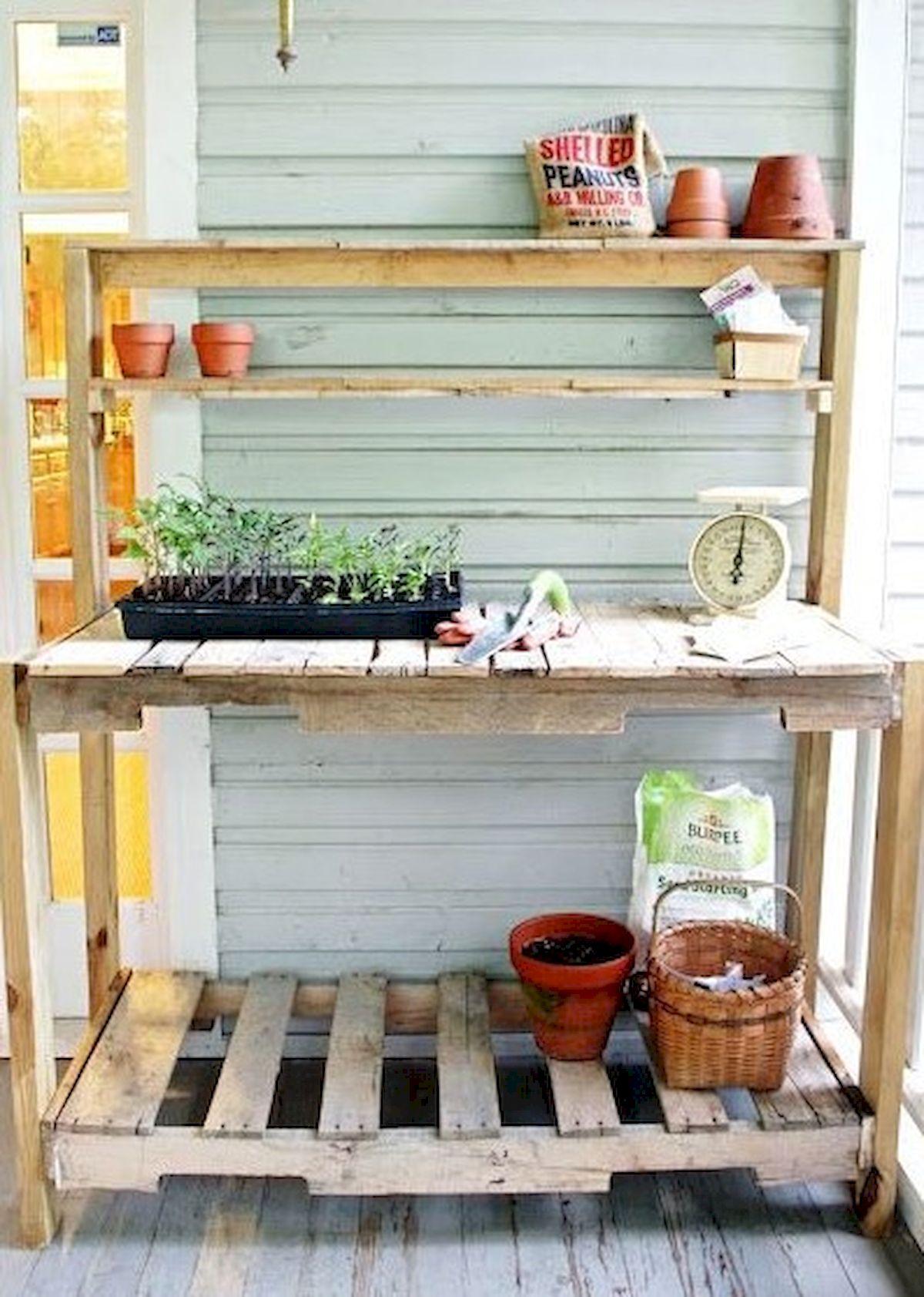 60 Awesome DIY Pallet Garden Bench And Storage Design Ideas (2)