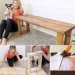 40 Awesome DIY Outdoor Bench Ideas For Backyard and Front Yard Garden (31)