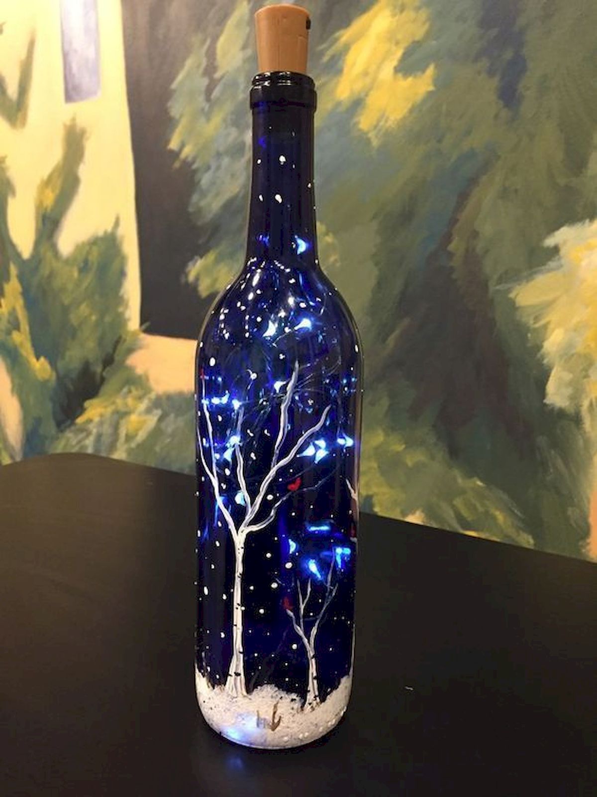 40 Fantastic DIY Wine Bottle Crafts Ideas With Lights (23)