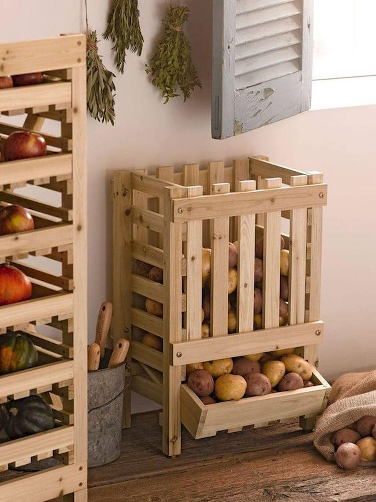 30 Creative DIY Kitchen Storage Ideas for Fruit and Vegetable (1)