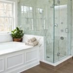 20 Stunning Farmhouse Bathroom Tile Decor Ideas And Remodel (19)