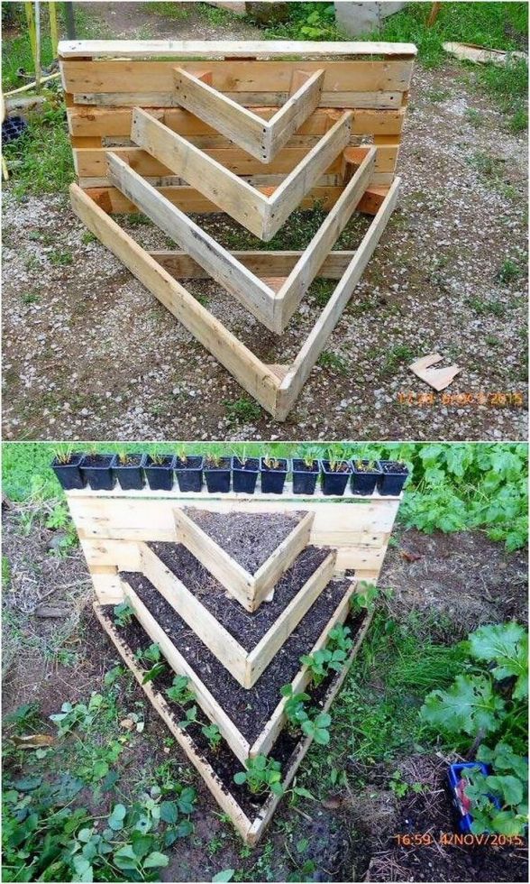  Amazing things to do with pallets in the garden 