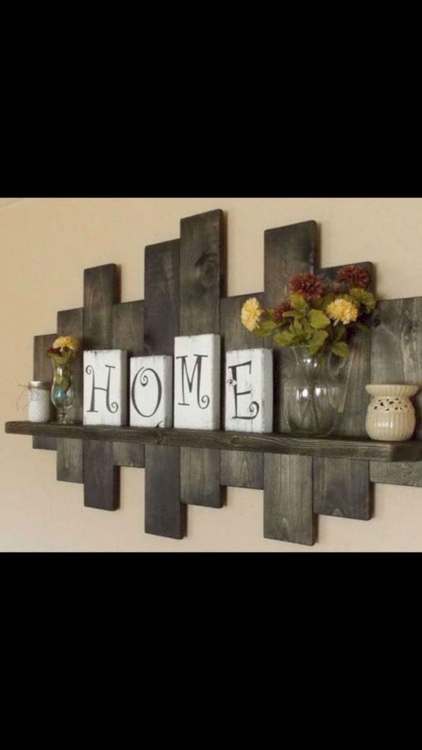 Nice  wooden pallet wall decoration